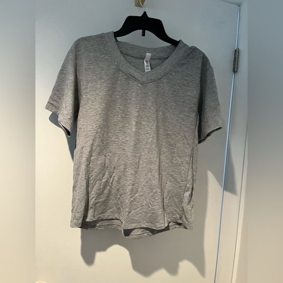 SALE 💚 $9 
Grey 3 Piece Lounge Set plus added waffle tan crop shirt - Picture 3 of 16